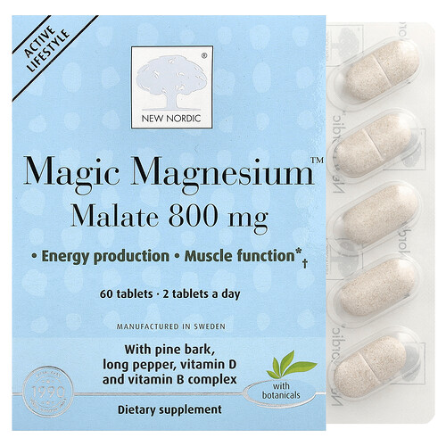 New Nordic, Magic Magnesium™ Malat, 60 Tabletten