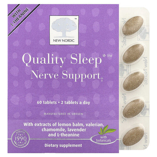 New Nordic, Quality Sleep™ Nerve Support, 60 Tabletten
