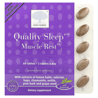 New Nordic, Quality Sleep™ Muscle Rest, 60 Tablets