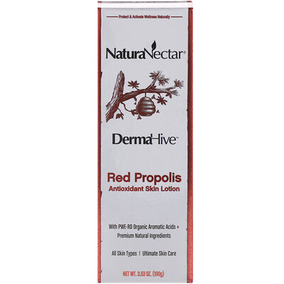 NaturaNectar DermaHive, Red Propolis Antioxidant Skin Lotion, 3.53 oz (100 g)