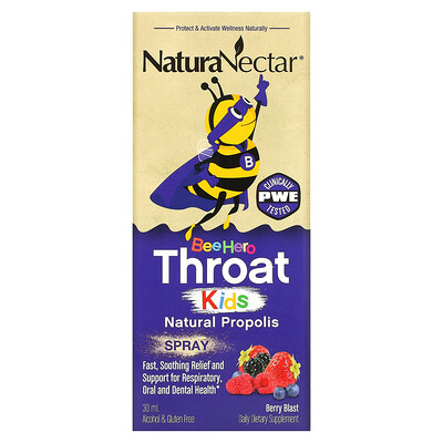 

NaturaNectar Bee Hero Throat Kids Natural Propolis Spray Berry Blast 30 ml