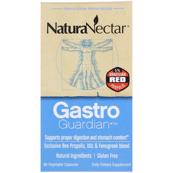 NaturaNectar, 가스트로 가디언, 60 식물성 캡슐