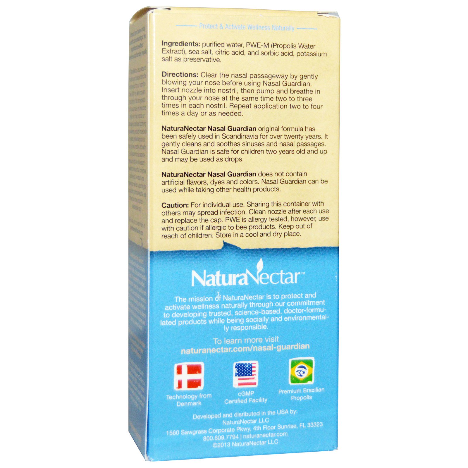 NaturaNectar, Nasal Guardian Spray, 1.0 fl oz (30 ml)