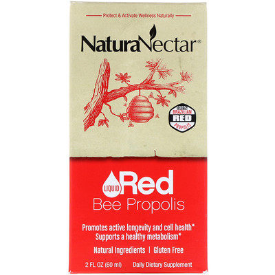 

NaturaNectar Red Bee Propolis, 2 fl oz (60 ml)