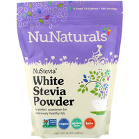 NuStevia, White Stevia Powder, 12 oz (340 g) - изображение