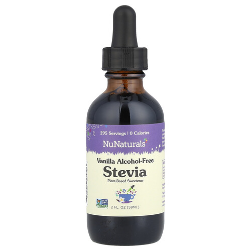 Nunaturals Stevia, Alcohol Free, Vanilla, 2 fl oz (59 ml)