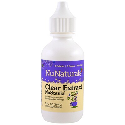 NuNaturals Чистый экстракт NuStevia, 59 мл (2 жидкие унции)