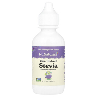 NuNaturals, Extrato Claro de NuStevia, frasco de 2 oz (59 ml)