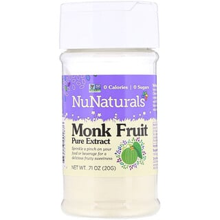 NuNaturals, Extracto puro de fruta monje 71 oz (20 g)