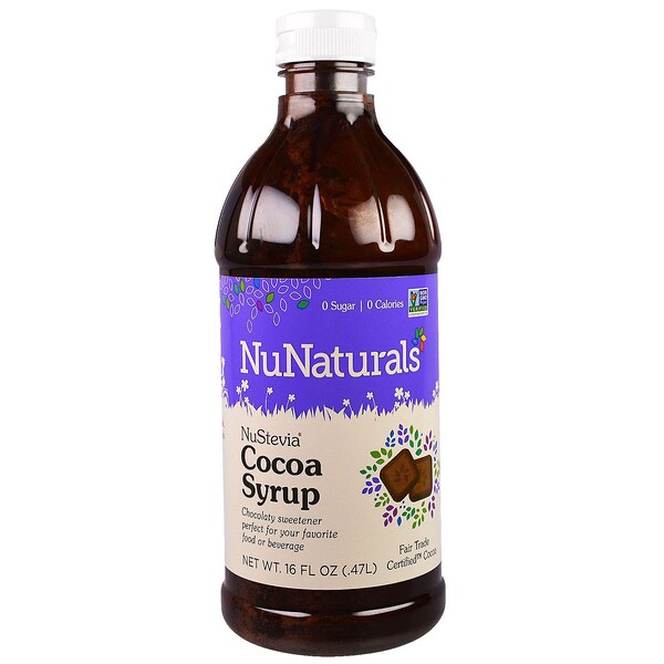 NuNaturals‏, NuStevia Cocoa Syrup, 16 fl oz (.47 l)