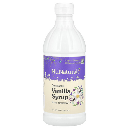 Nunaturals Concentrated Vanilla Syrup, 16 fl oz (0.47 l)