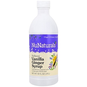 Купить NuNaturals, Nustevia, ванильно-имбирный сироп, 470 мл (16 fl oz)  на IHerb
