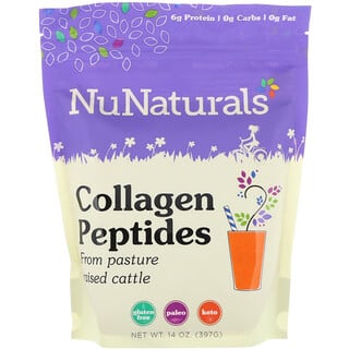 NuNaturals, Péptidos de colágeno, 397 g (14 oz)