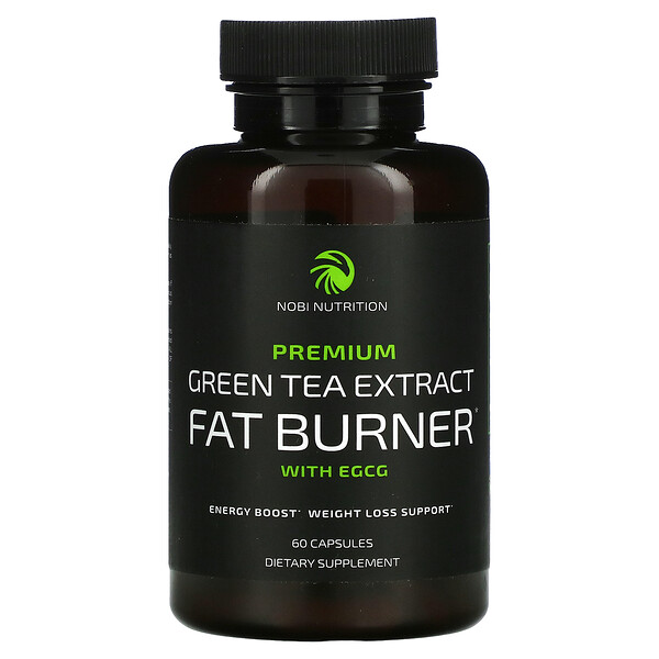 Nobi Nutrition‏, Premium Green Tea Extract Fat Burner with EGCG, 60 Capsules