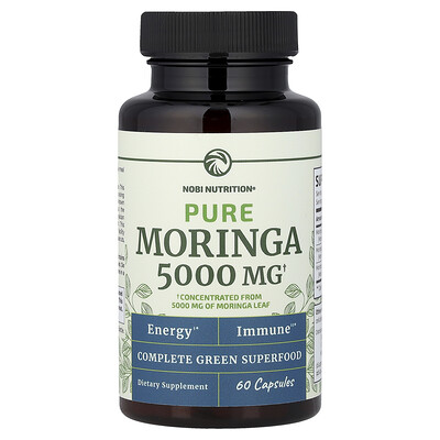 Nobi Nutrition чистая моринга 5000 мг 60 капсул