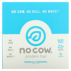 No Cow, Barrita proteica, Caramelo y vainilla, 12 barritas, 60 g (2,12 oz) cada una