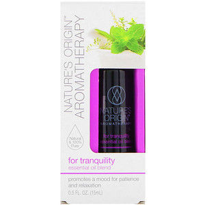 Отзывы о Нэйчурс Ориджин, Aromatherapy, Essential Oil Blend, For Tranquility, 0.5 fl oz (15 ml)