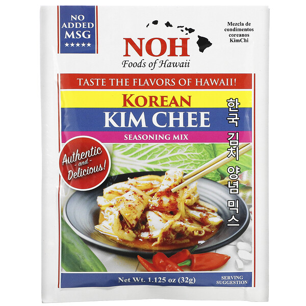 Noh Foods Of Hawaii Korean Kim Chee Seasoning Mix 1 125 Oz 32 G Iherb