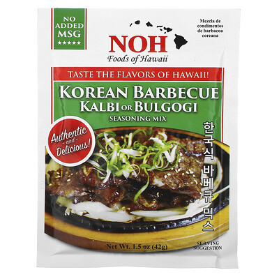 NOH Foods of Hawaii Смесь приправ для корейского барбекю калби или пульгоги 42 г (1 5 унции)