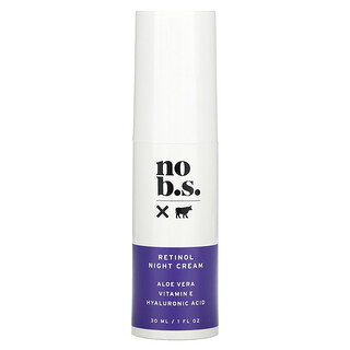 No BS Skincare, Crème de nuit au rétinol, 30 ml