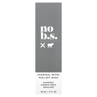 No BS Skincare, Mascarilla de belleza exfoliante con carbón vegetal, 90 ml (3 oz. Líq.)