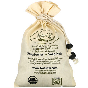 Отзывы о НатурОли, Organic, Hand-Sort Select Soap Nuts With 1 Muslin Drawstring Bag, 4 oz