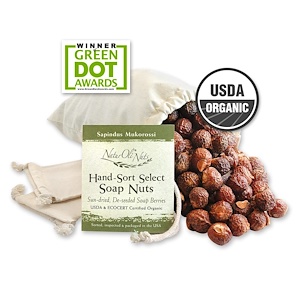 Купить NaturOli, Organic, отобранные вручную мыльные орехи с 2 муслиновыми мешочками на кулиске, 16 унций  на IHerb