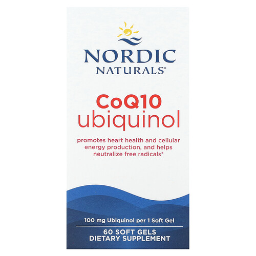 Nordic Naturals CoQ10 ユビキノール 100mg ソフトジェル60粒