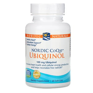 Отзывы о нордик Натуралс, Ubiquinol, Nordic CoQ10, 100 mg, 60 Soft Gels