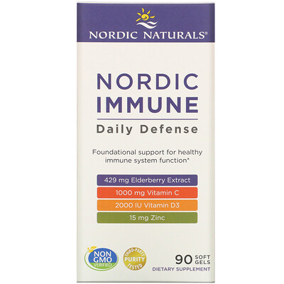 Nordic Naturals Nordic Immune Daily Defense, 90 Soft Gels