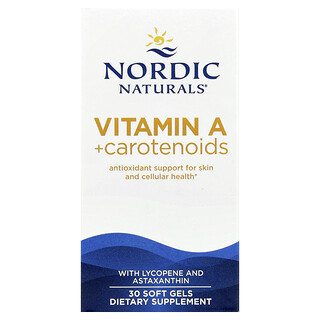 Nordic Naturals, 维生素 A + 类胡萝卜素类，30 粒软胶囊