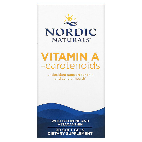Nordic Naturals‏, Vitamin A + Carotenoids, 30 Softgels