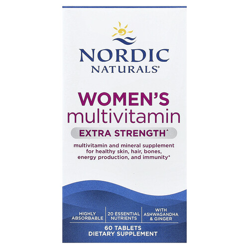 Nordic Naturals ウィメンズ マルチビタミン エクストラストレングス 60タブレット