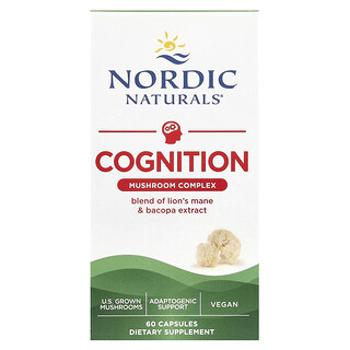 Nordic Naturals, Cognition Mushroom Complex, 60 kapslar