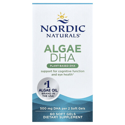 Nordic Naturals アルゲ DHA ソフトジェル60粒（1粒あたり250mg）