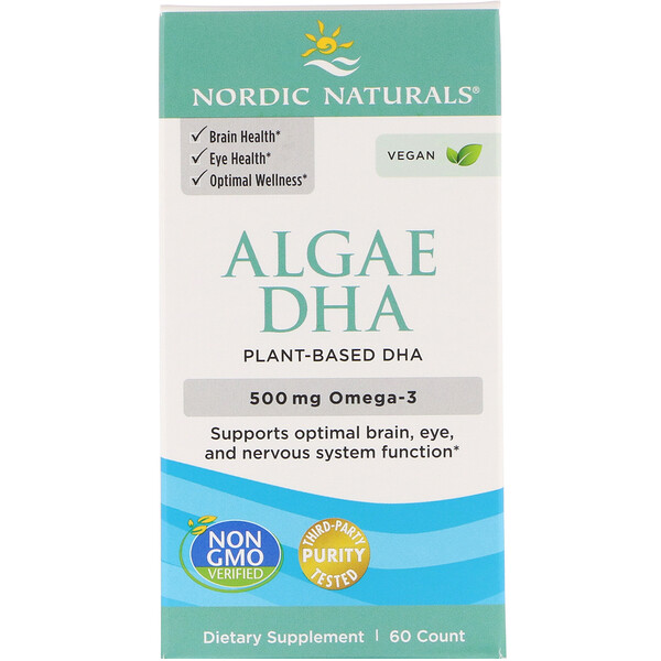 Nordic Naturals, Algae DHA, 60 Soft Gels