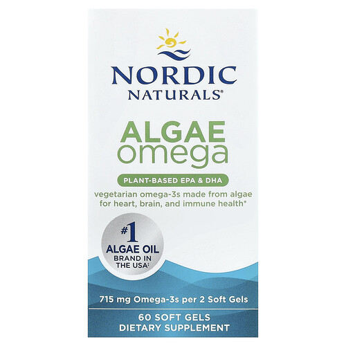 Nordic Naturals Algae Omega, 60 Soft Gels (357.5 mg per Soft Gel)