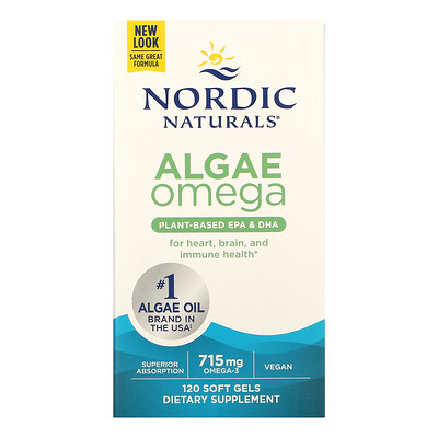 

Nordic Naturals Algae Omega 715 мг 120 мягких таблеток