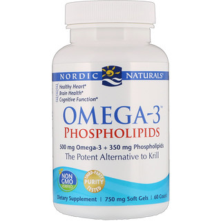 Nordic Naturals, Omega-3 Phospholipids, 750 mg, 60 Soft Gels