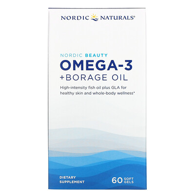 

Nordic Naturals Nordic Beauty Omega-3 + Borage Oil 60 Softgels