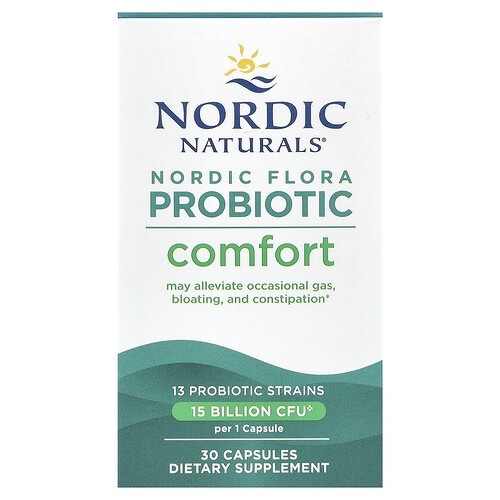 Nordic Naturals, Nordic Flora Probiotic, Comfort, 15 Milliarden KBE, 30 Kapseln