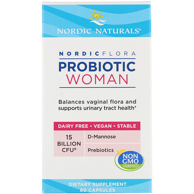 

Nordic Flora Probiotic, Woman, 60 Capsules
