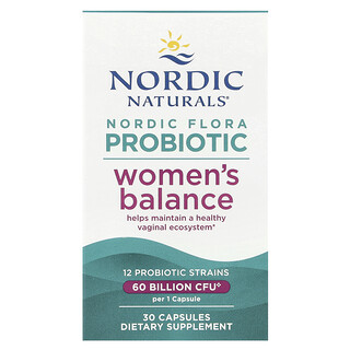 نورديك ناتورالز‏, Nordic Flora Probiotic ، توازن النساء ، 30 كبسولة