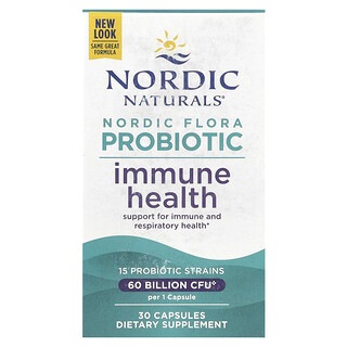 Nordic Naturals, Nordic Flora Probiotic，機體抵抗健康，600 億 CFU，30 粒膠囊