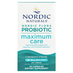 Nordic Flora, пробіотик, максимальний догляд, 90 млрд КУО, 30 капсул