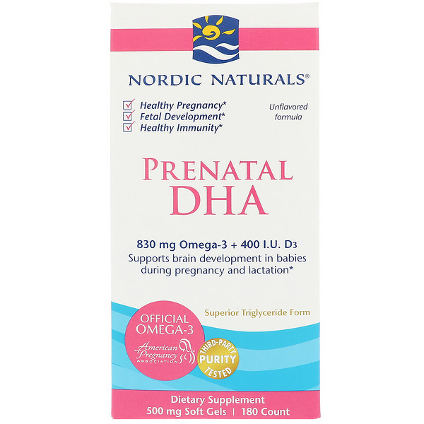 Nordic Naturals, ΠΠΠ Π΄Π»Ρ Π±Π΅ΡΠ΅ΠΌΠ΅Π½Π½ΡΡ
, ΡΠΎΡΠΌΡΠ»Π° Π±Π΅Π· Π°ΡΠΎΠΌΠ°ΡΠΈΠ·Π°ΡΠΎΡΠΎΠ², 500 ΠΌΠ³, 180 ΠΆΠ΅Π»Π°ΡΠΈΠ½ΠΎΠ²ΡΡ
ΠΊΠ°ΠΏΡΡΠ»