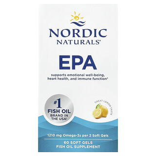 Nordic Naturals, EPA, Lemon, 60 Soft Gels