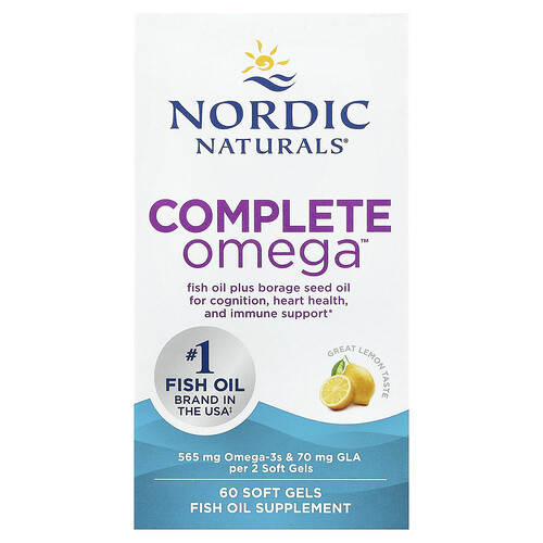 Nordic Naturals, Complete Omega™, Lemon, 60 Soft Gels