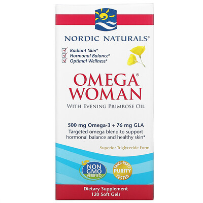 

Nordic Naturals Omega Woman with Evening Primrose Oil 120 Soft Gels