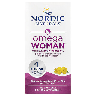 Nordic Naturals, Omega Woman® with Evening Primrose Oil, 120 Soft Gels
